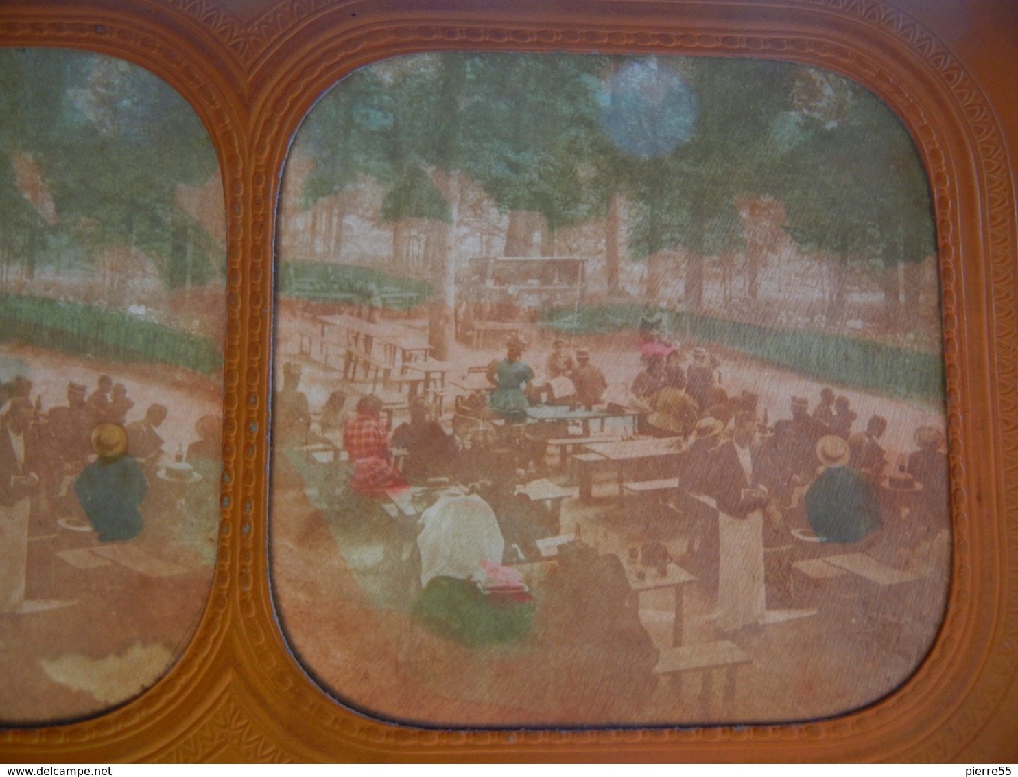 6 STEREOSCOPES SCENES PARISIENNES - COULEUR - N/B - Stereoscopio