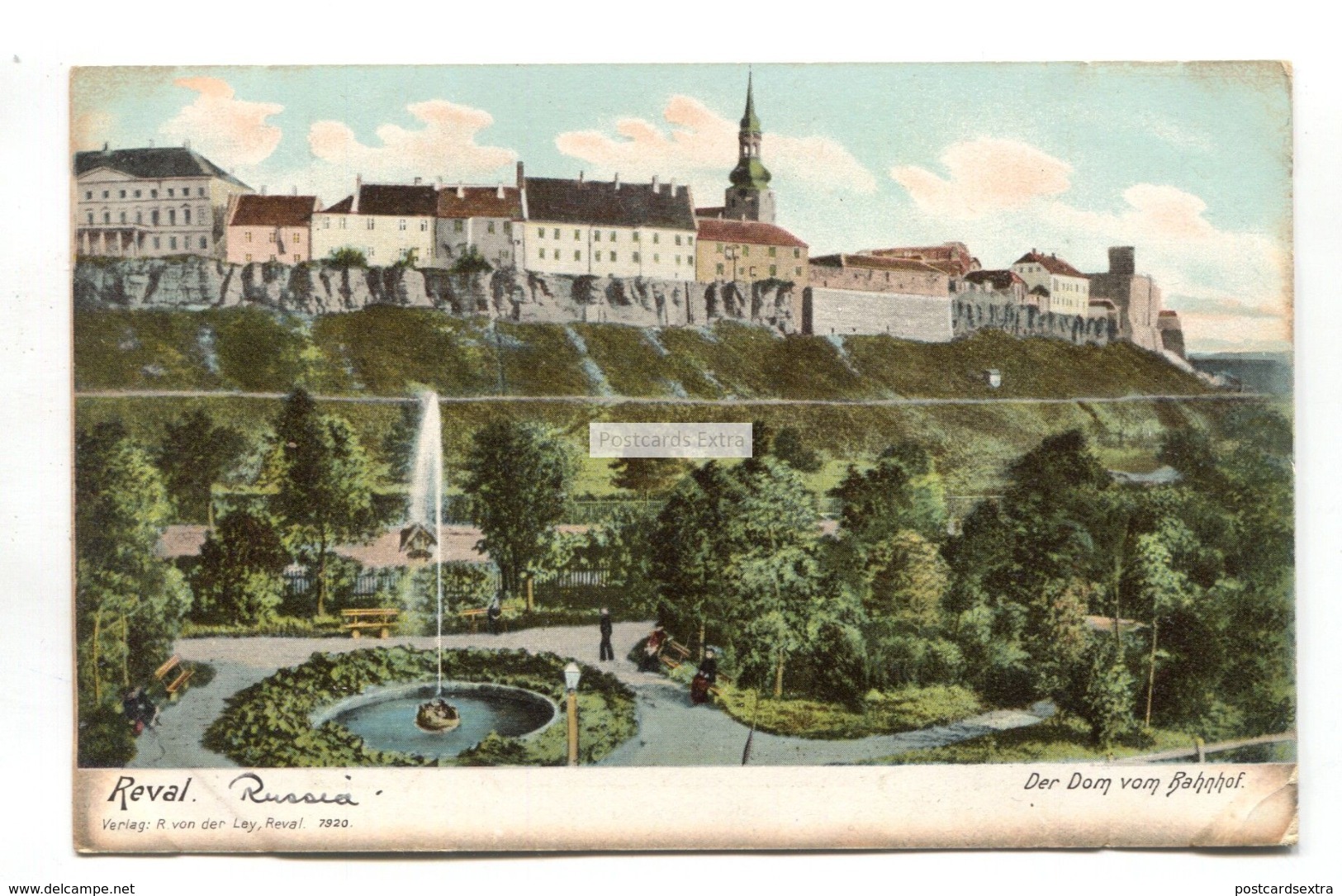 Reval - Der Dom Von Bahnhof - Early Estonia Postcard, Undivided Back - Estonia