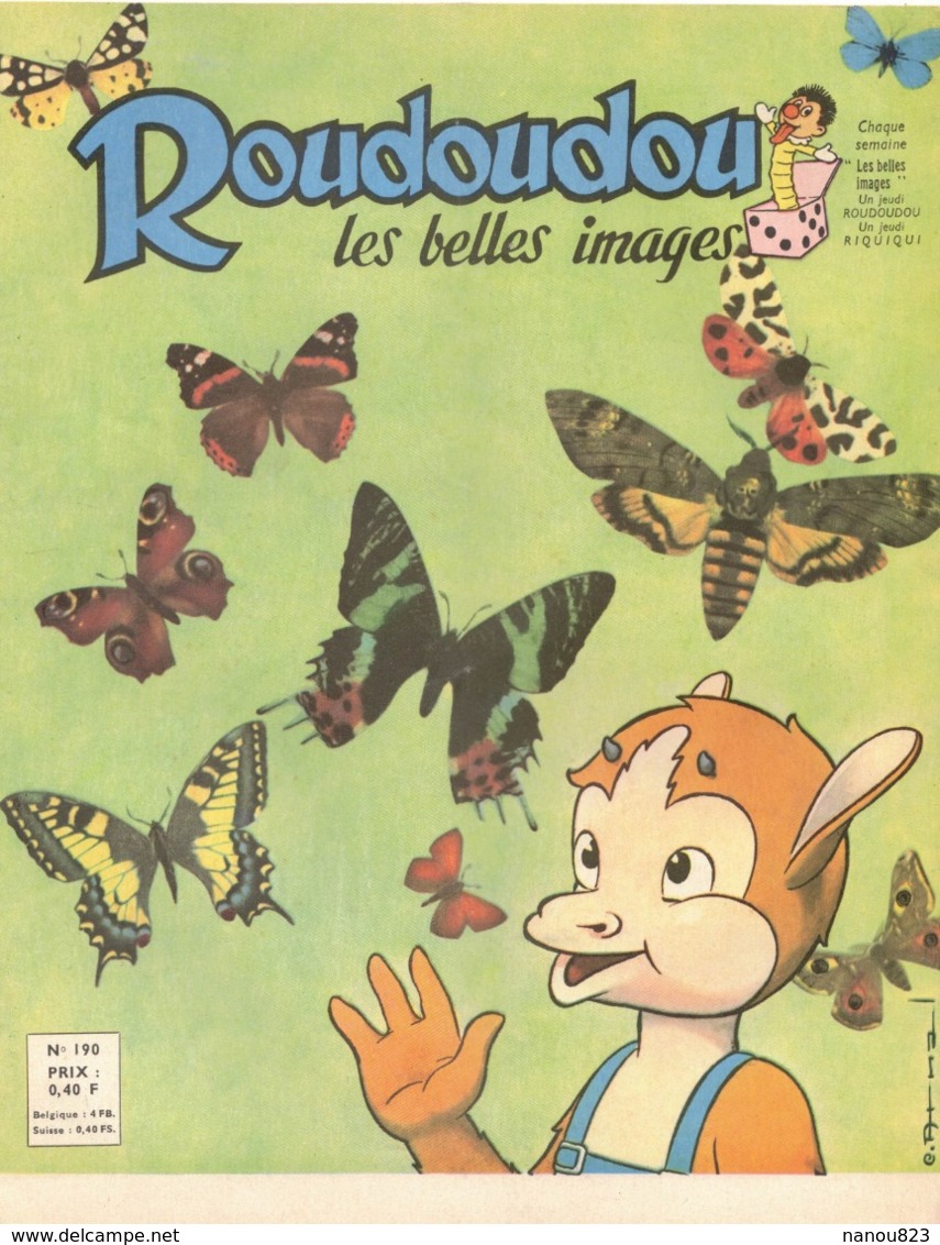 ROUDOUDOU LES PLUS BELLES IMAGES N° 190 JUIN 1963 UN JEUDI ROUDOUDOU UN JEUDI RIQUIQUI LE COLLECTIONNEUR PAPILLONS - Autres & Non Classés