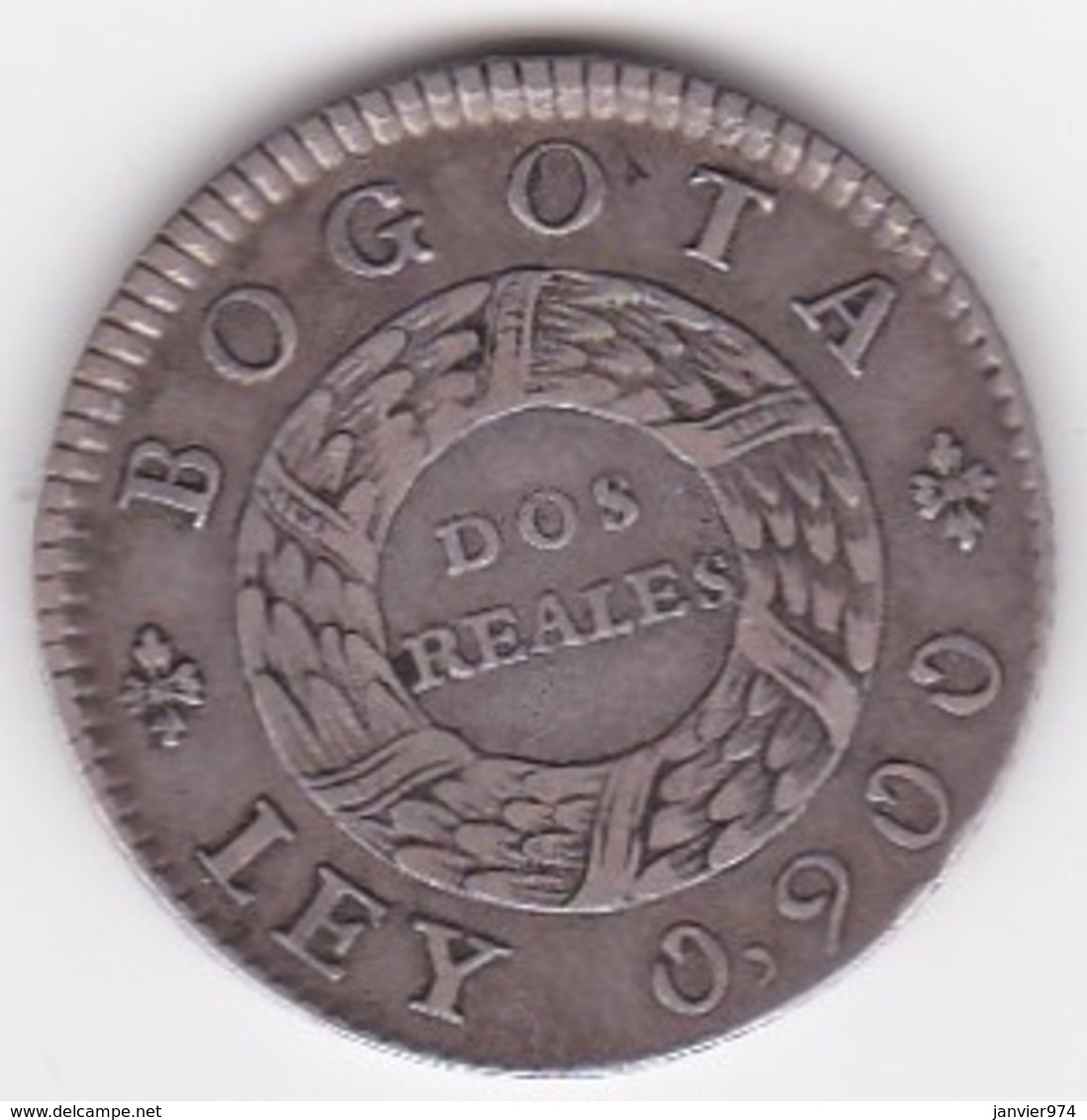 Colombie Nueva Granada. 2 Reales 1848 Bogota . Argent . KM# 105 - Colombia