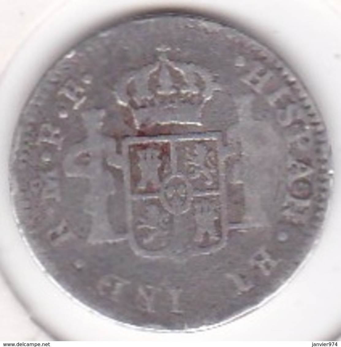 Mexico SPANISH COLONY 1/2 Real 1780 FF En Argent KM# 69.2 - Mexico