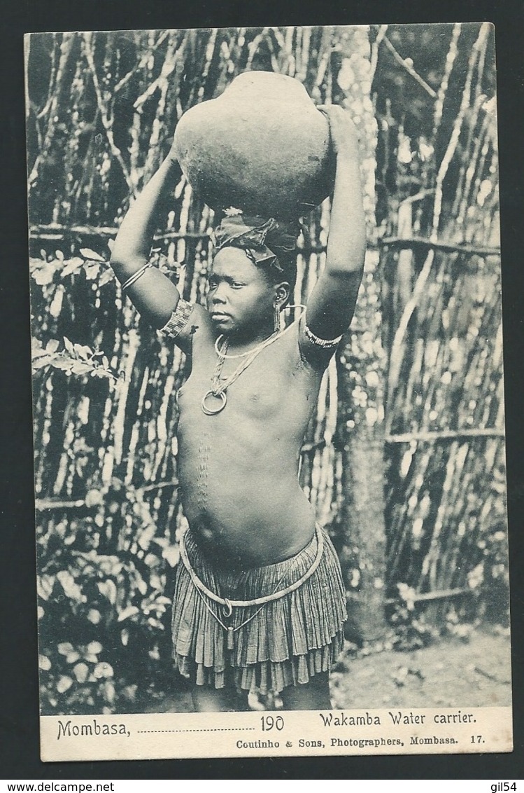 Kenya - Mombasa - Wakamba Water Carrier  - Coutinho & Sons, Photographers, Mombasa 17  - Obe3403 - Kenia