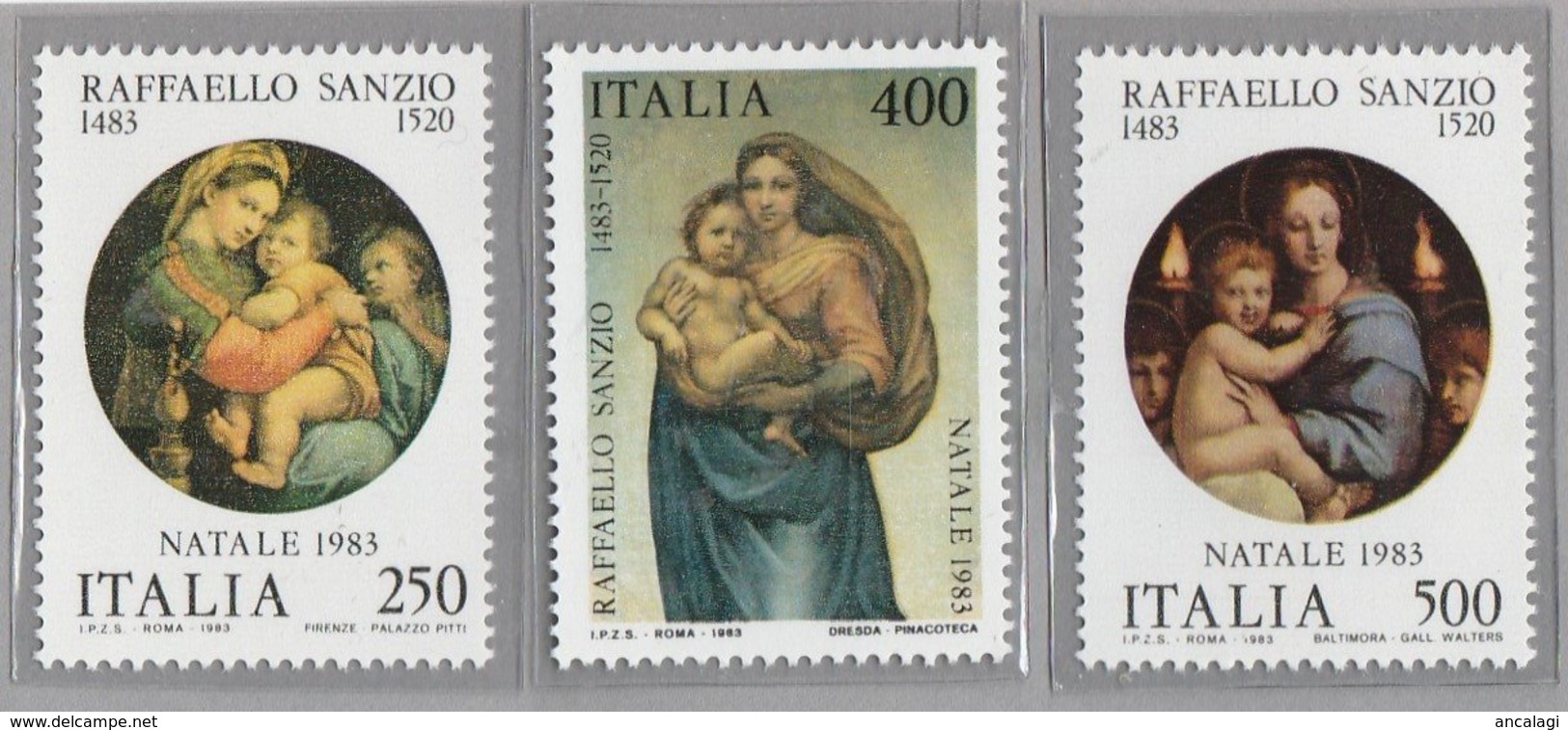 FR.NU.0542 - REPUBBLICA 1983 - "NATALE" Serie Di 3 Valori Nuovi** Da L.250-400-500 - 1981-90:  Nuovi