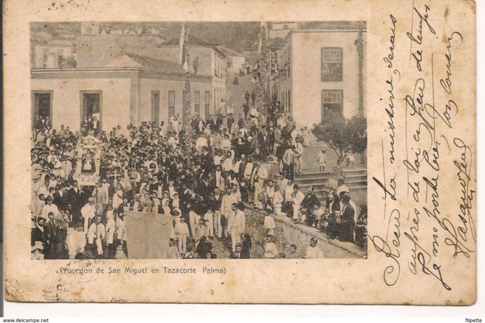 L60A477 - Procession De San Miguel En Tazacorte Palma - Nobrega's English Bazar - Carte Précurseur - Palma De Mallorca