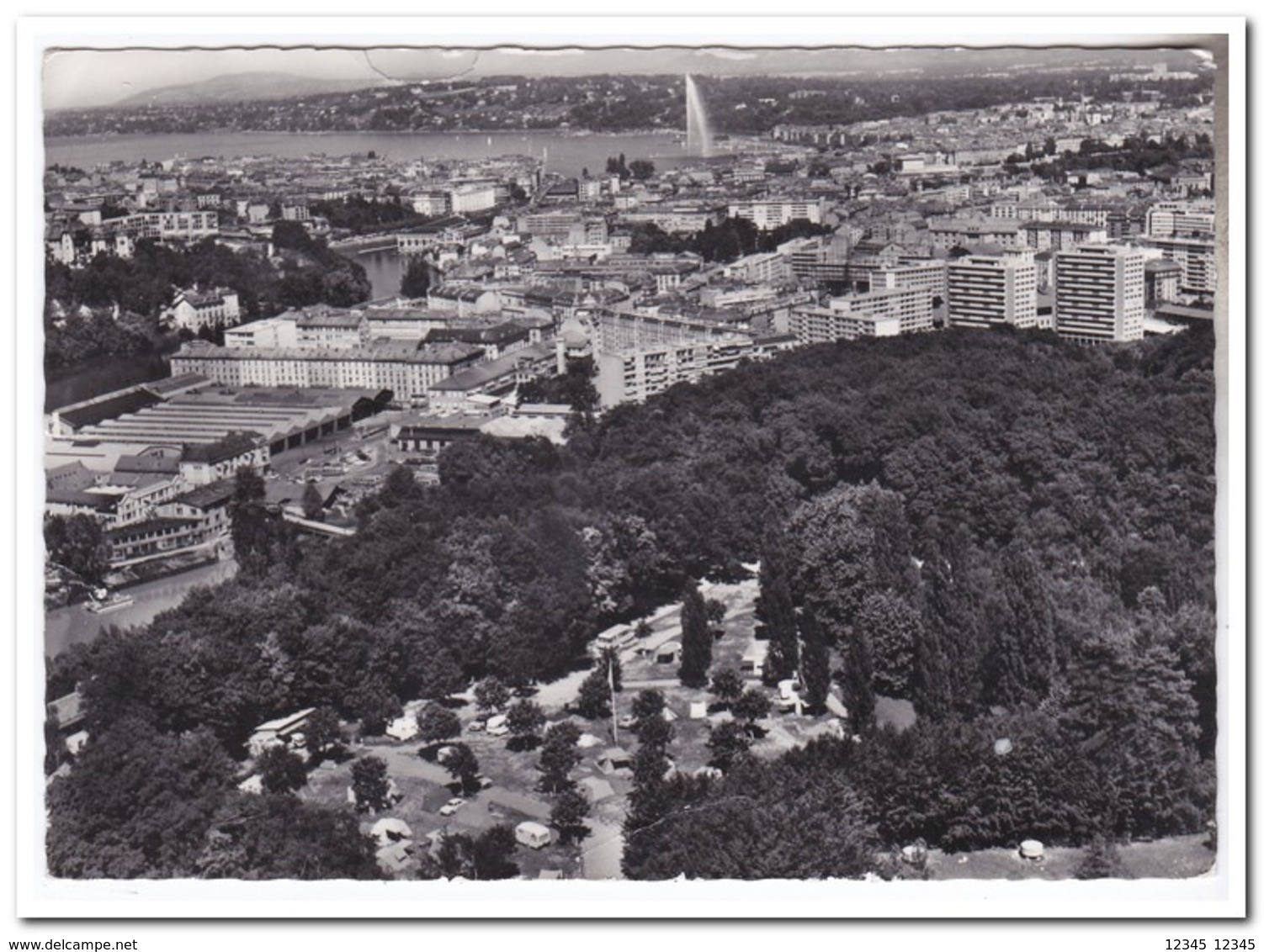 Geneve, Camping Du Bois De La Batie ( Postcard With Defects ) - Genève