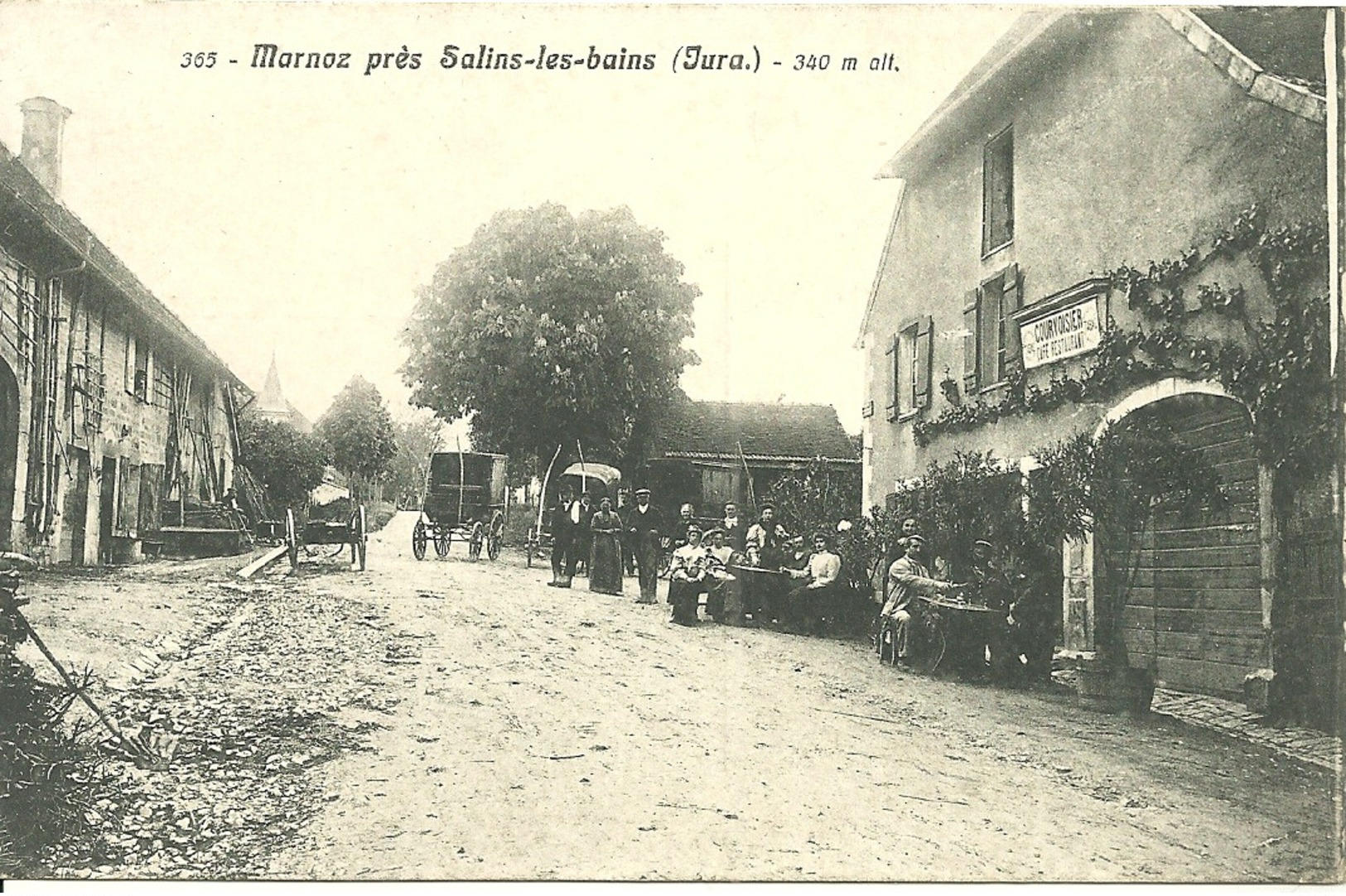 MARNOZ Près Salins-les-Bains (Jura)  - Café Restaurant Courvoisier - Other & Unclassified