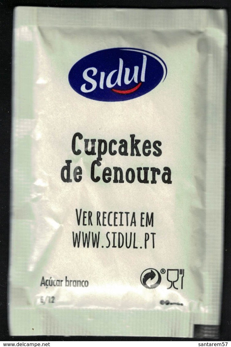 Portugal Sachet Sucre Sugar Sidul Cupcakes De Cenoura Carotte Tramway Lisbonne - Sucres