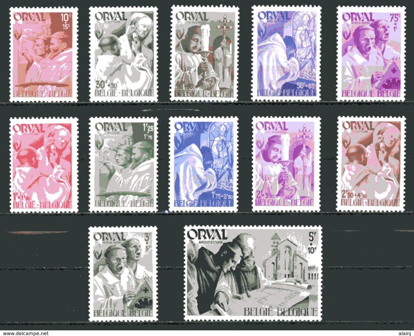 BE   556 - 567    XX   ---   4ème Orval : Les Moines - Unused Stamps