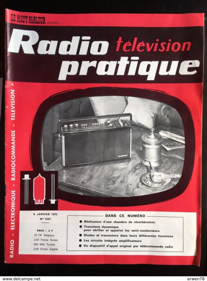 Revue Radio Television Pratique N°1337 Janvier 1972 Voir Sommaire - Informatique