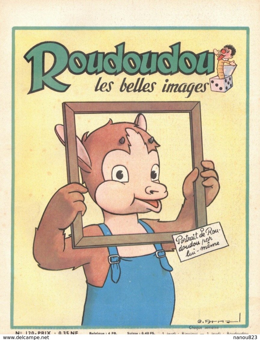 ROUDOUDOU LES PLUS BELLES IMAGES N° 120 AVEC SUPPLEMENT SEPTEMBRE 1960 UN JEUDI ROUDOUDOU UN JEUDI RIQUIQUI AQUARELLE - Autres & Non Classés