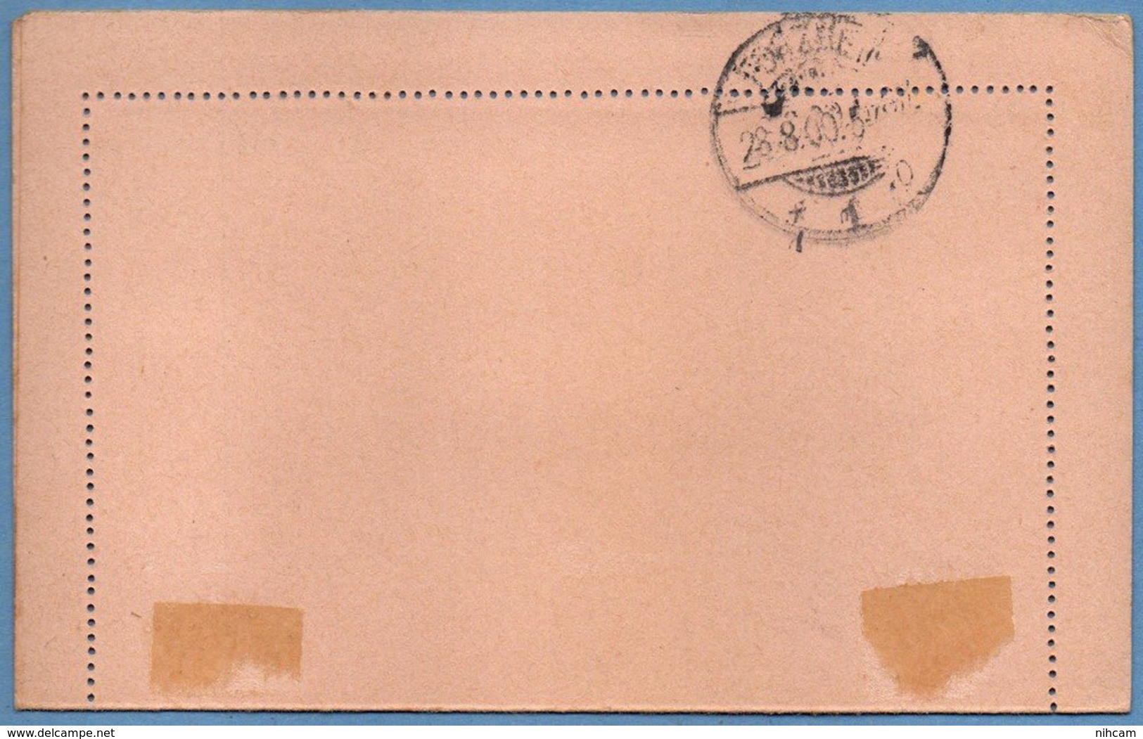 Nouvelle Calédonie Entier Postal Stationery CL Mouchon 25 / Rose Obl Nouméa 1900 > Pforzheim Germany Allemagne - Postwaardestukken