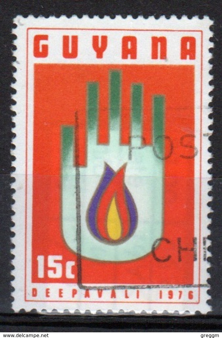 Guyana 1976 Single 15c Stamp From The Deepavali Festival Set. - Guyana (1966-...)