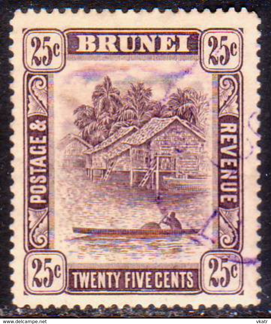 BRUNEI 1912 SG 43 25с Used Wmk Mult.Crown CA CV £30 - Brunei (...-1984)