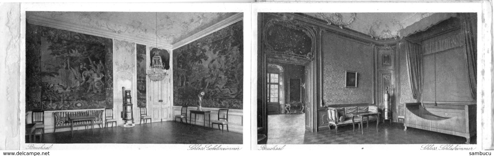 Leporello Mit 12 AK Bruchsal Schloß Schloss - Ca 1920 Kupfertiefdruck - Bruchsal