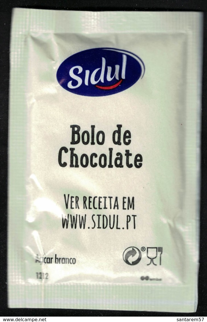 Portugal Sachet Sucre Sugar Sidul Bolo De Chocolate Gâteau Au Chocolat Bijoux En Filigrane - Sucres