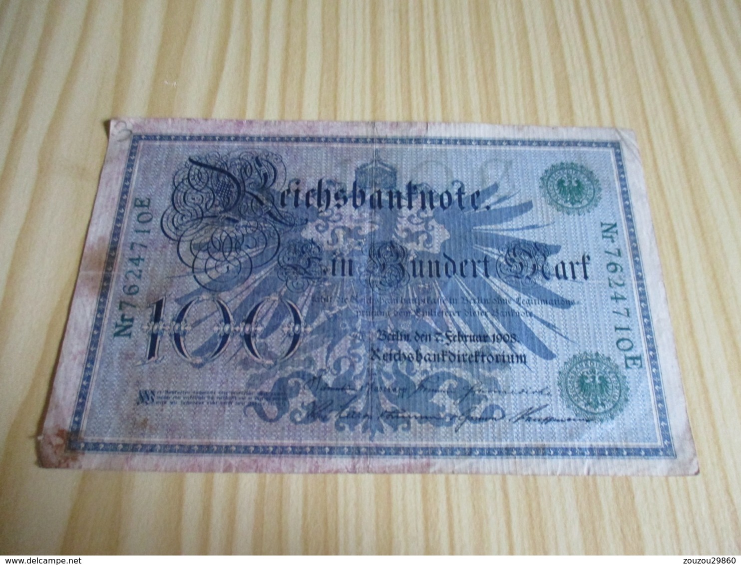 Allemagne.Billet 100 Mark 07/02/1908. - 100 Mark