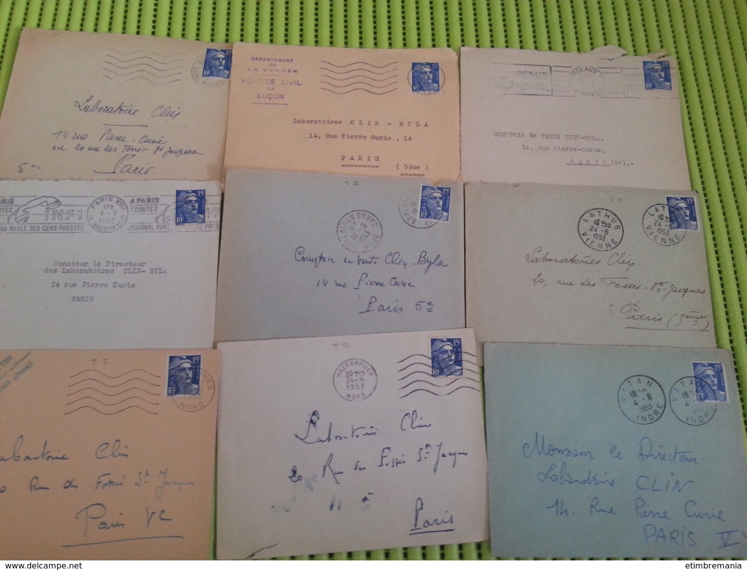 LOT N° E 801  Un Lot D'une Centaine D'enveloppes Avec Publicités - Collections (en Albums)