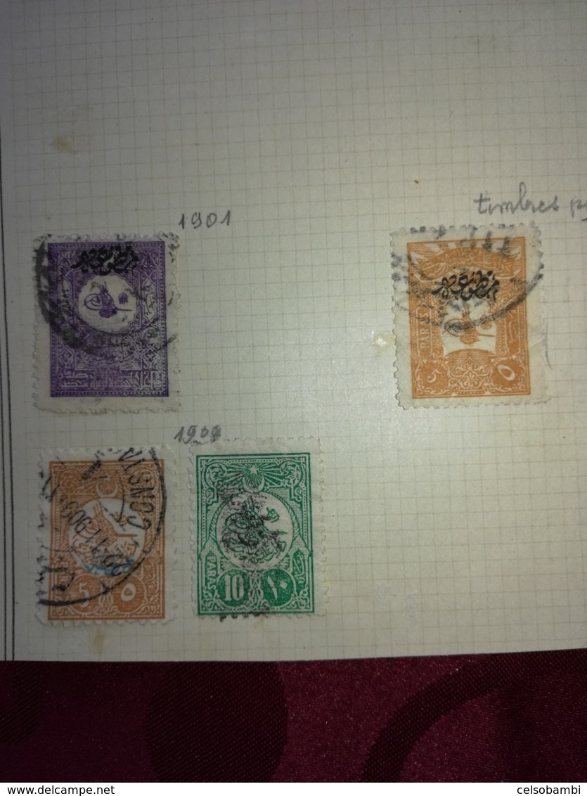 TURKEY 1881-1951 89 STAMPS FROM OLD ALBUM PAGES- UNCHECKED