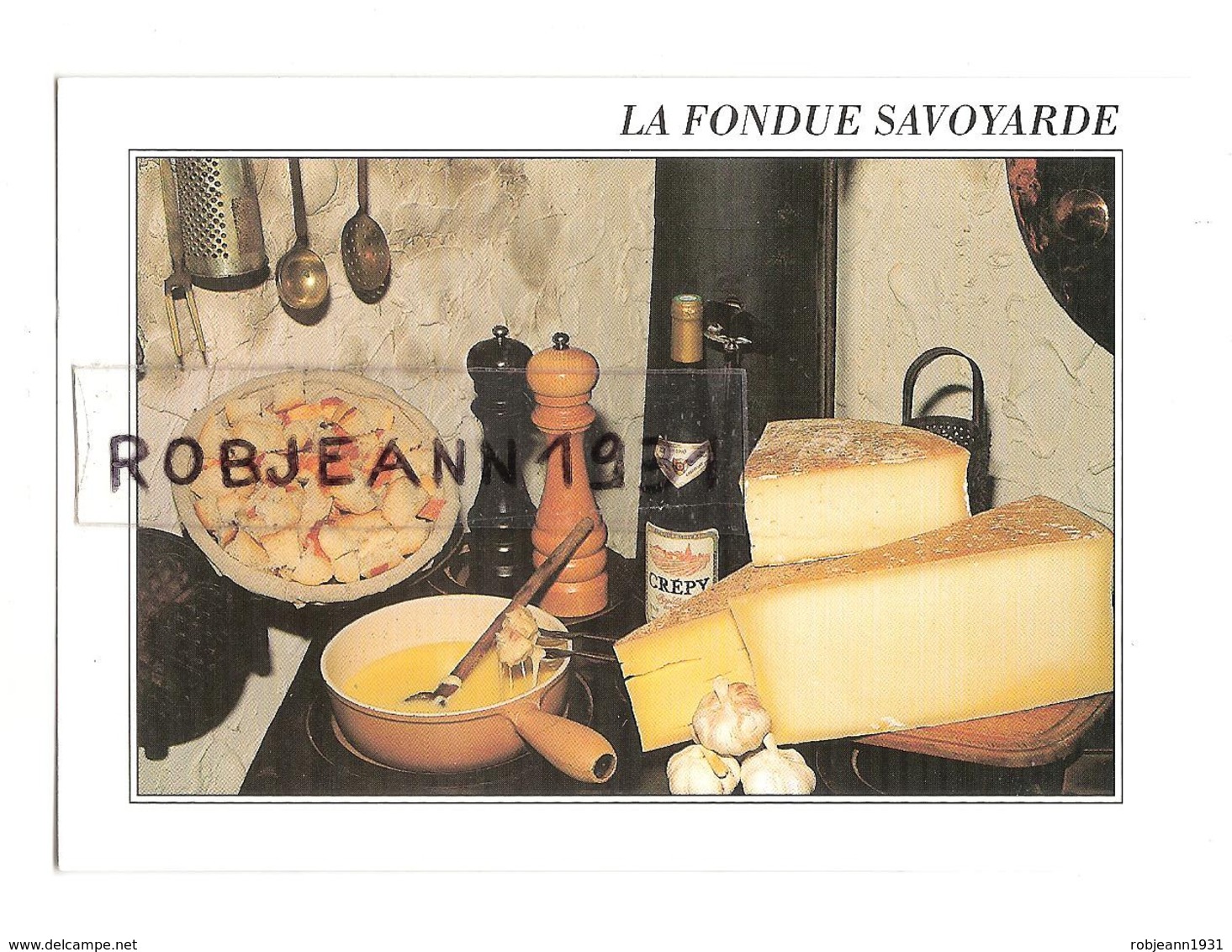 Recettes - Cuisine - Gastronomie Francaise ( La Fondue Savoyarde ) - Küchenrezepte