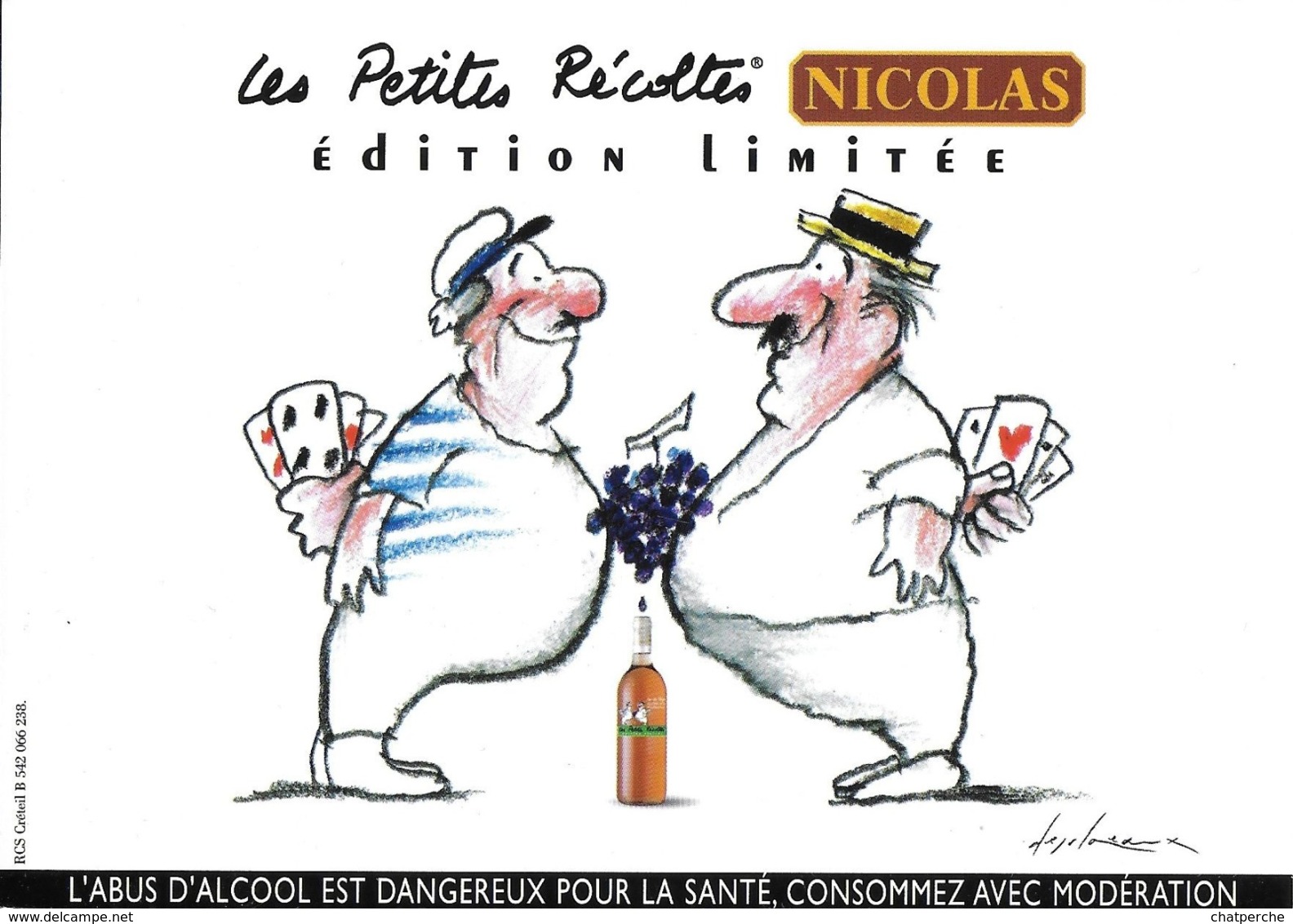 ILLUSTRATEUR DESCLOZEAUX  EDITION LIMITE LES PETITES RÉCOLTES NICOLAS SÉRIE 4 CARTES 2006 - Desclozeaux