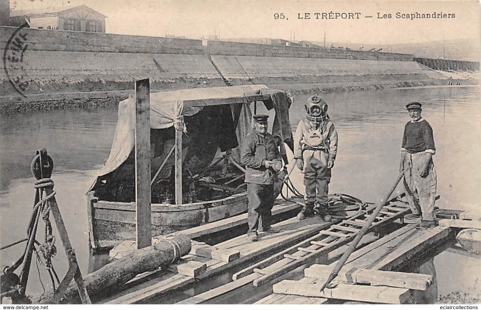 Thème. Métiers. Scaphandrier   Le Tréport   76 Scaphandriers    (Voir Scan) - Sonstige & Ohne Zuordnung