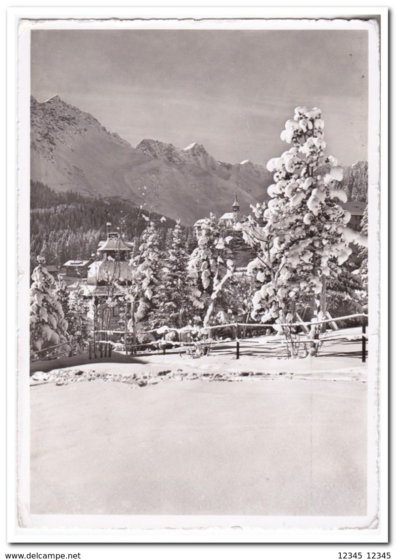 Arosa 1800m, Dorfkirche, Schafrücken, Erz- U. Rothorn - Arosa