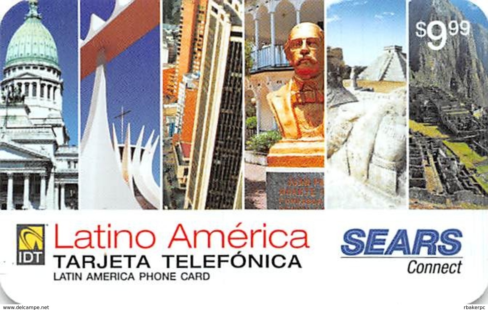 Sears Latino America $9.99 Phone Card - Andere & Zonder Classificatie