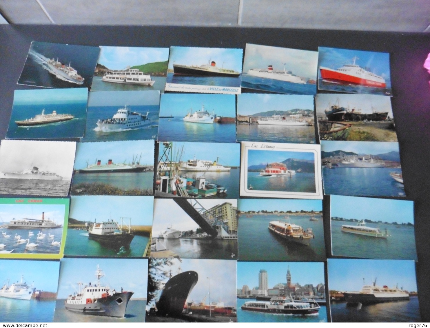 LOT  DE  92   CARTES  POSTALES  SUR  LES   BATEAUX - 5 - 99 Cartes