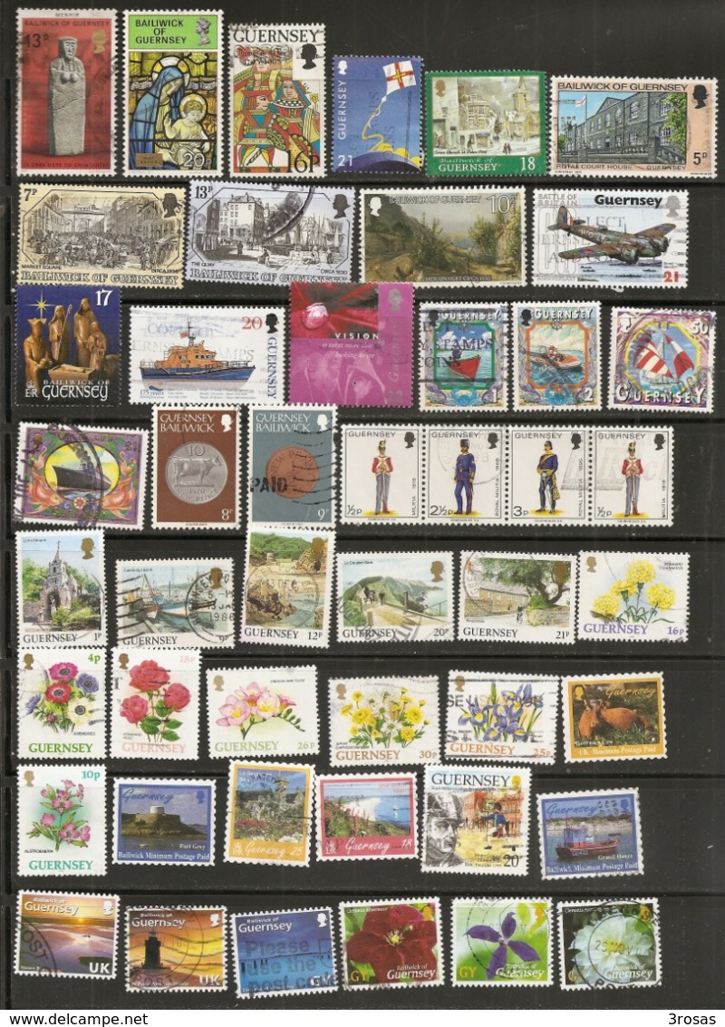 Guernsey Collection With Many Topical Stamps - Guernesey