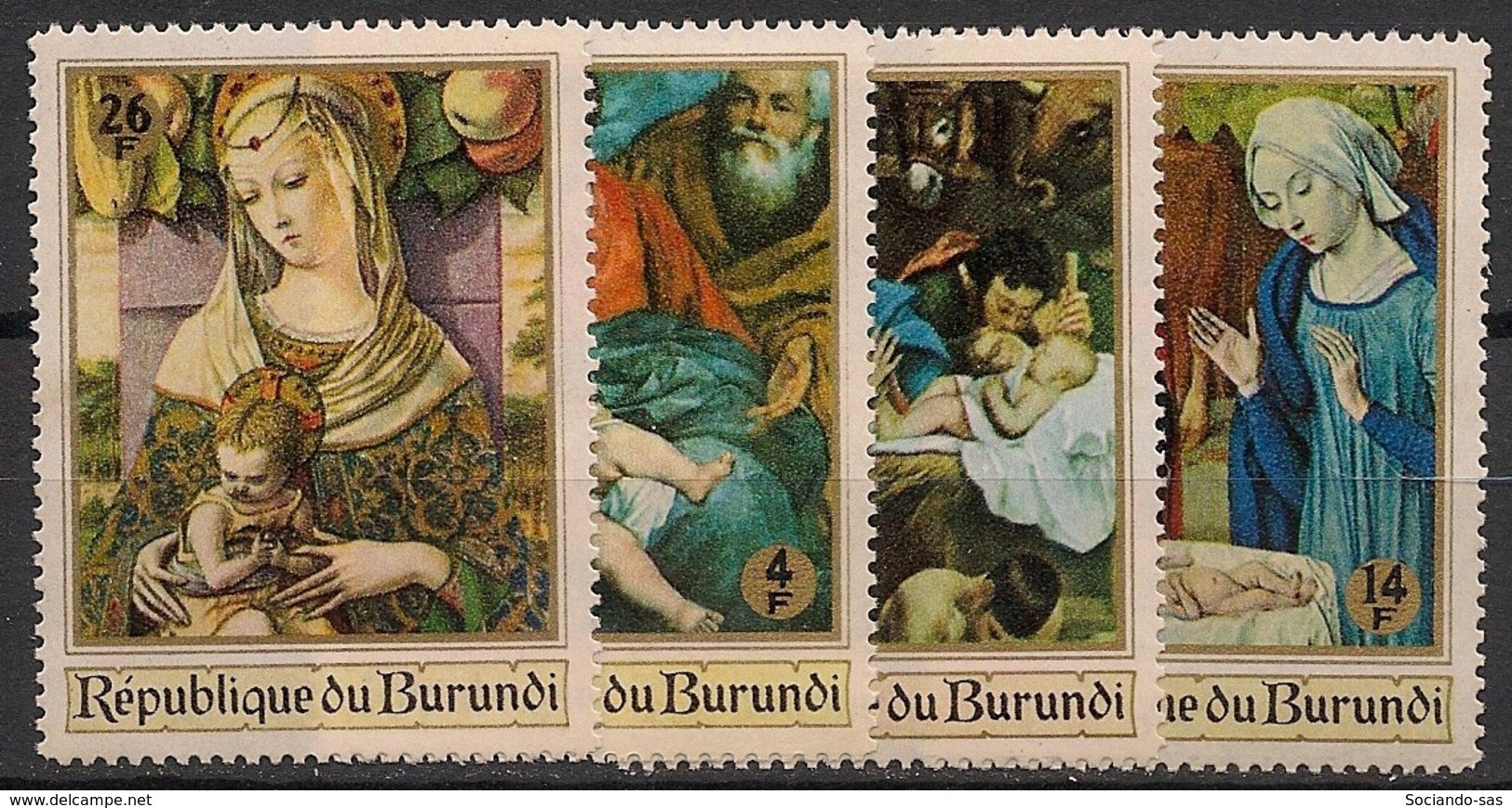 Burundi - 1967 - N°Mi. 382 à 385 - Noel - Neuf Luxe ** / MNH / Postfrisch - Religione