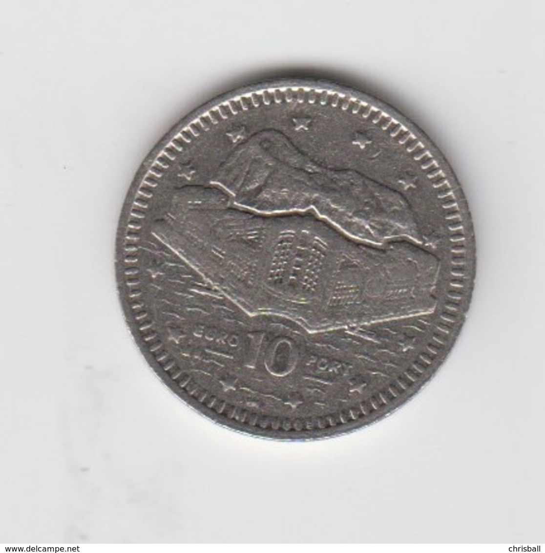 Gibraltar 10p Euro Port Gibraltar 1998 Circulated - Gibraltar