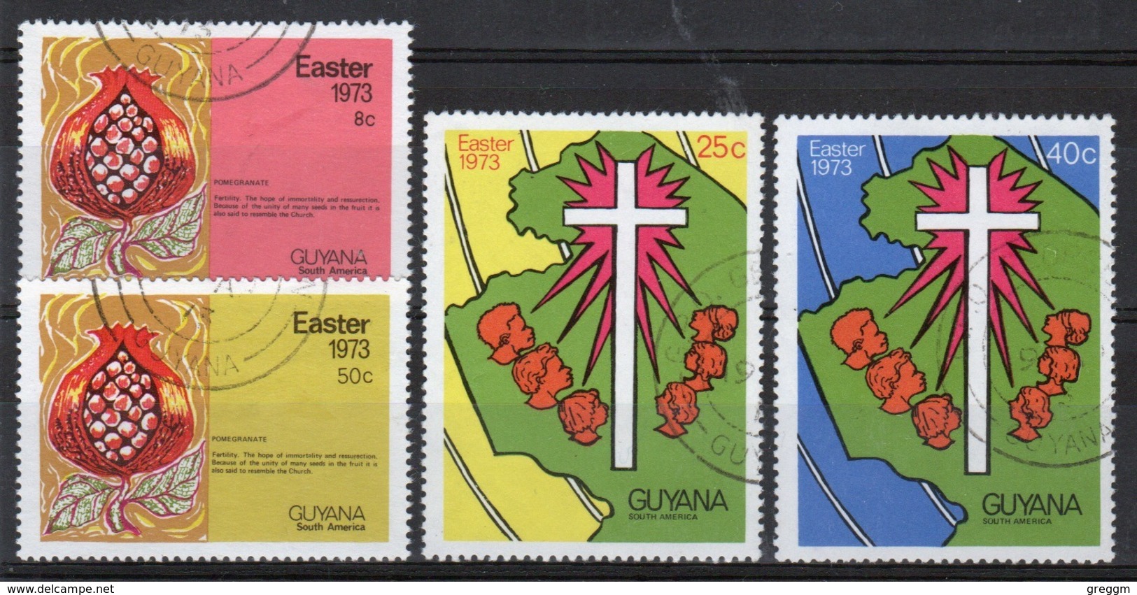 Guyana 1973 Set Of Stamps To Celebrate Easter. - Guyana (1966-...)