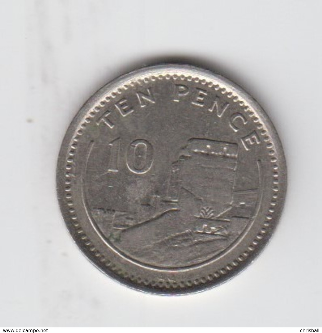 Gibraltar 10p Moorish Castle 1994 Circulated - Gibraltar