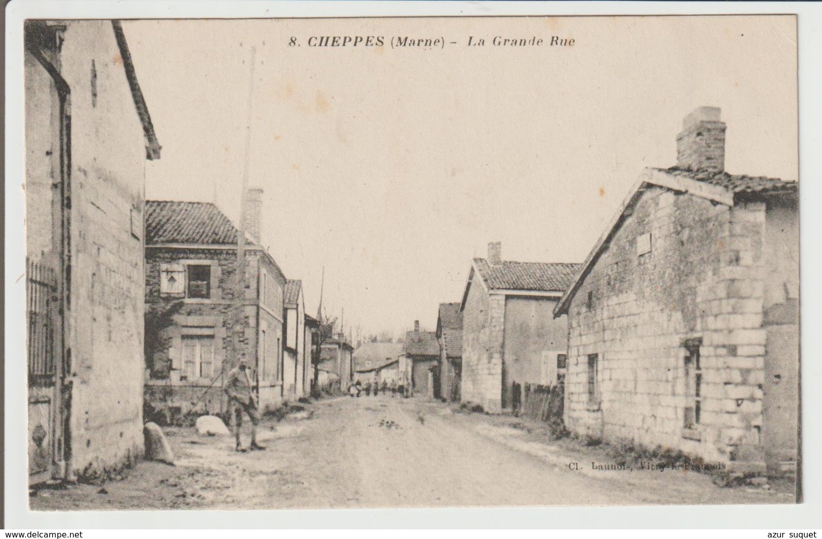 FRANCE / CPA DE CHEPPES / LA GRANDE RUE - Autres & Non Classés