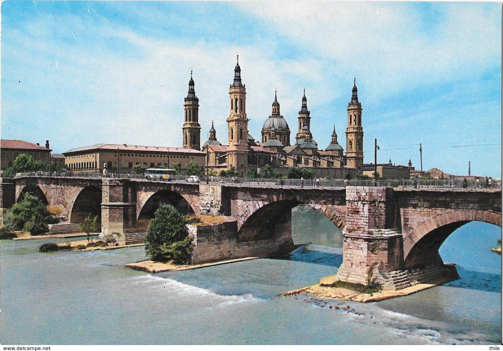 ZARAGOZA - Puente De Piedra Sobre El Elbro - Pont - Bridge - Zaragoza