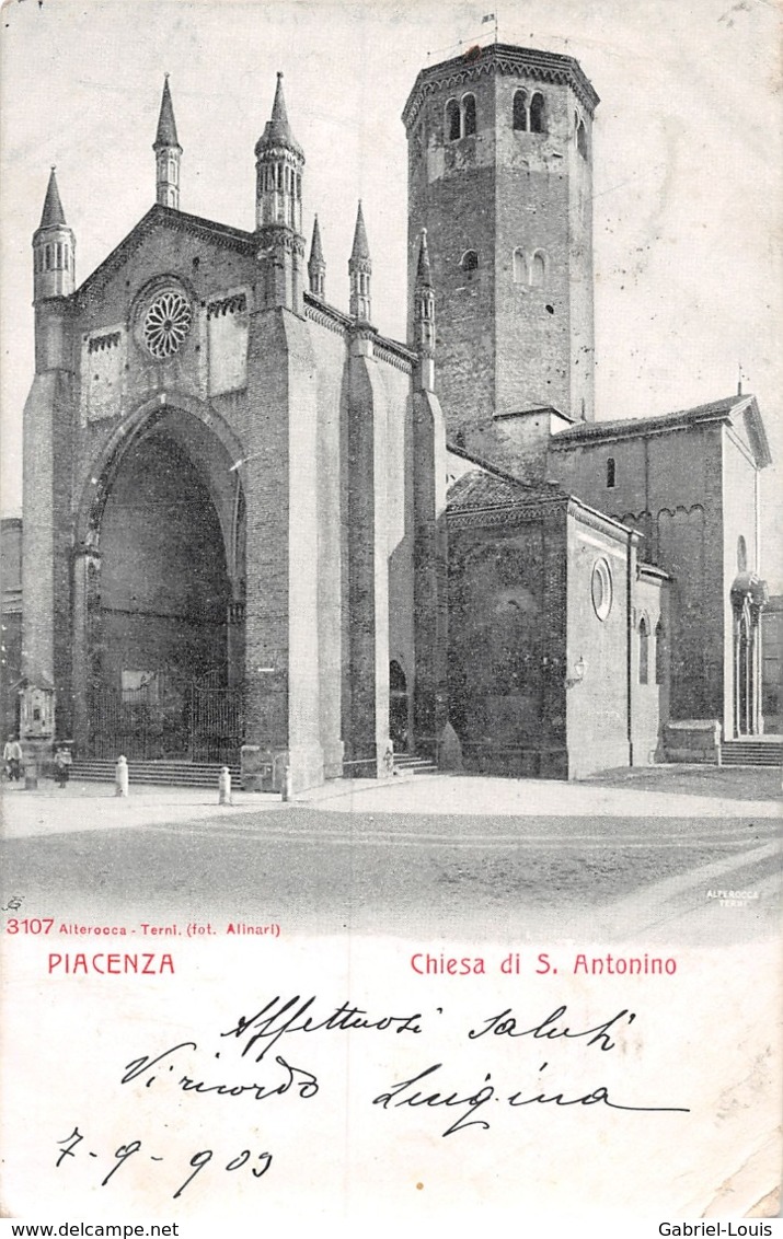 Piacenza Chiesa Di S. Antonio - 1909 - Piacenza