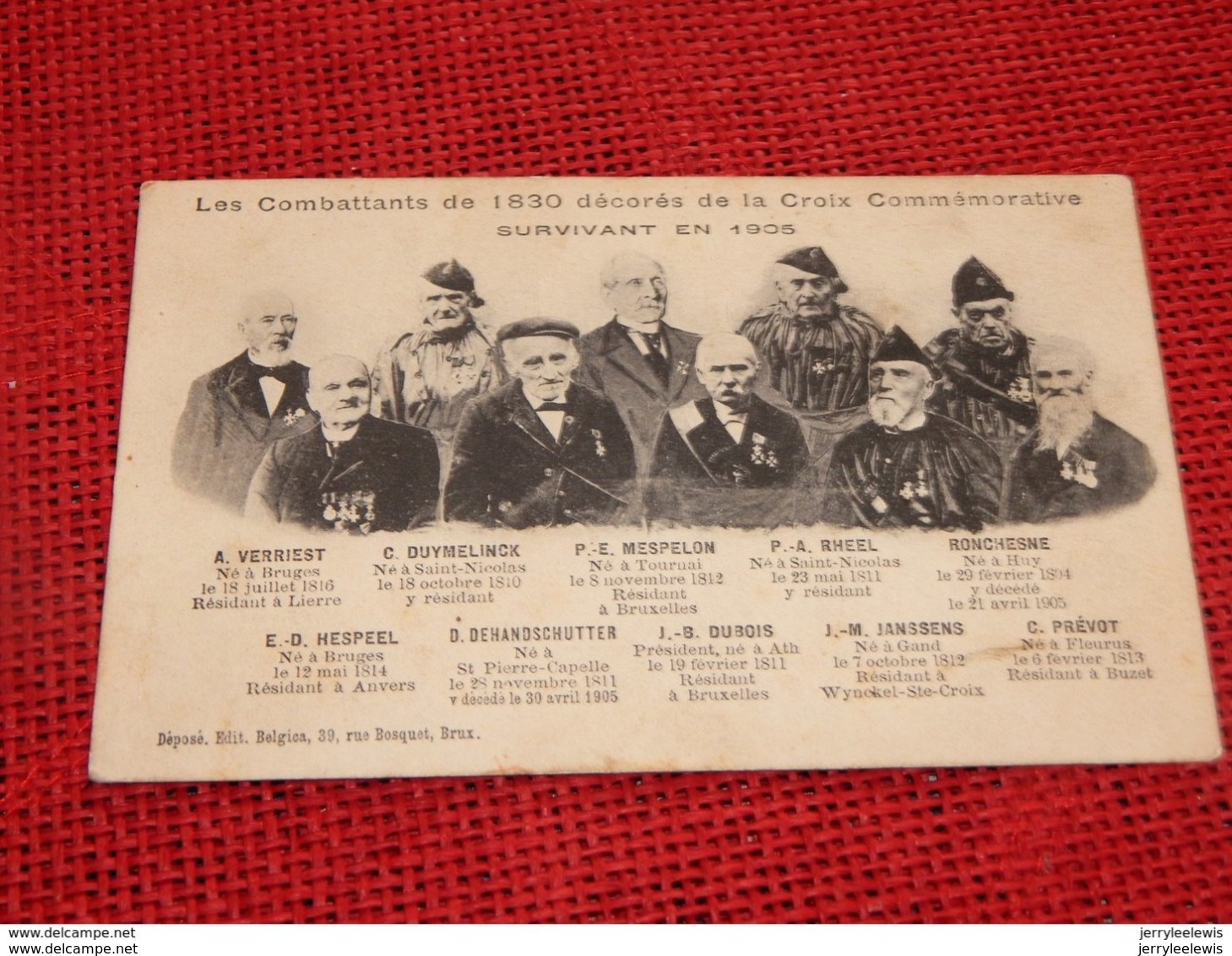 MILITARIA - Les Combattants De 1830 Décorés De La Croix Commémorative Survivant En 1905 - Guerres - Autres