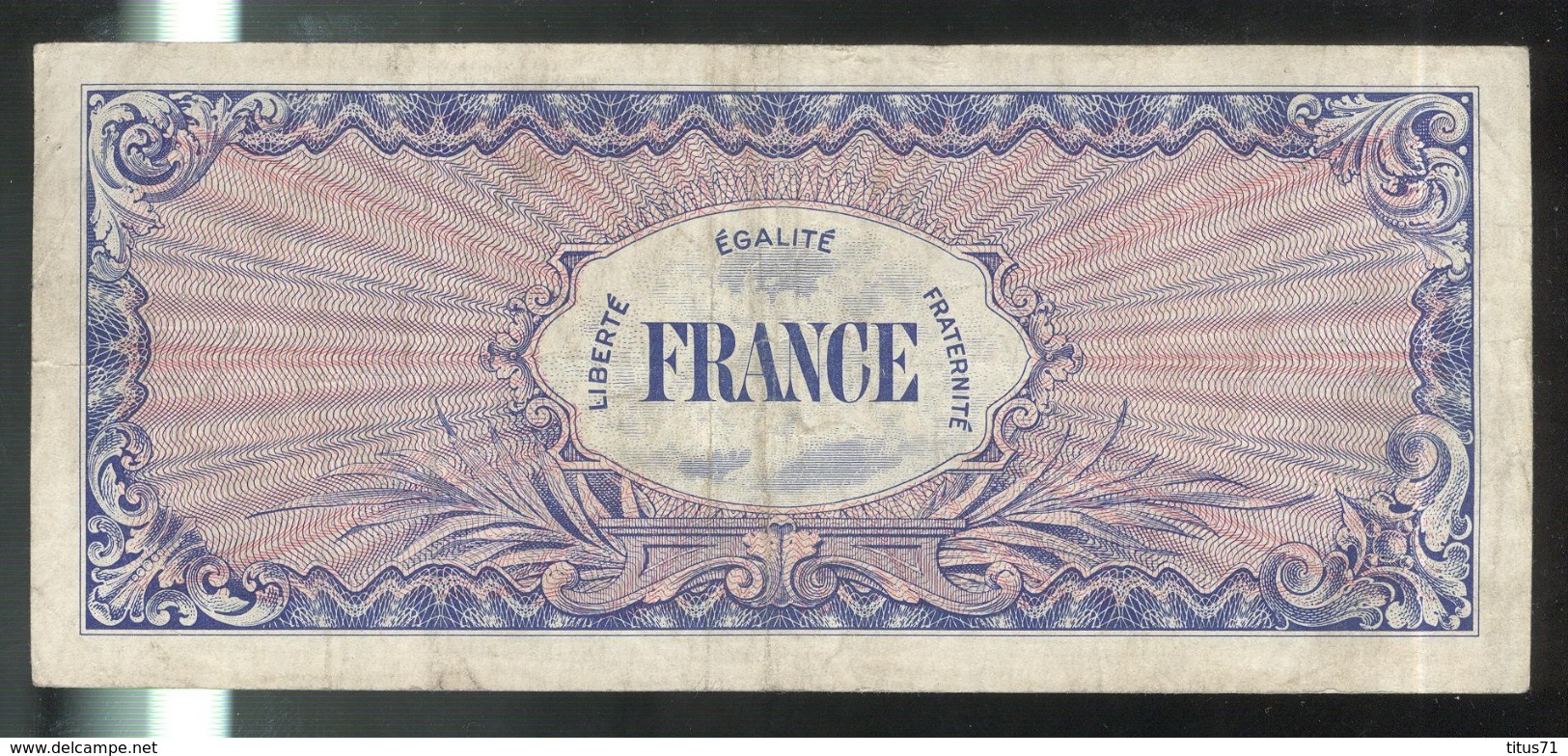 Billet 100 Francs Verso France 1945 Sans Série - 1945 Verso France