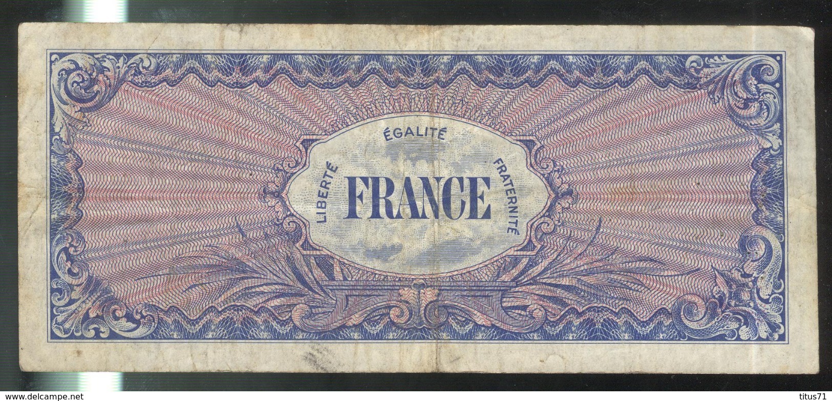 Billet 100 Francs Verso France 1945 Série 5 - 1945 Verso Francés