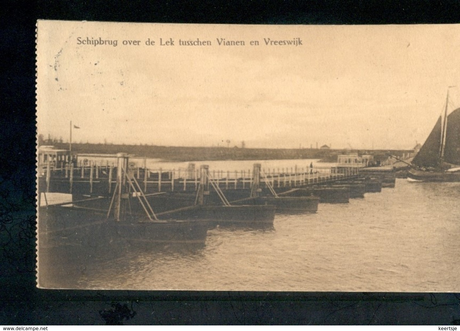 Vianen - Vreeswijk - Lek Schipbrug - 1910 - Langebalk Vianen - Autres & Non Classés