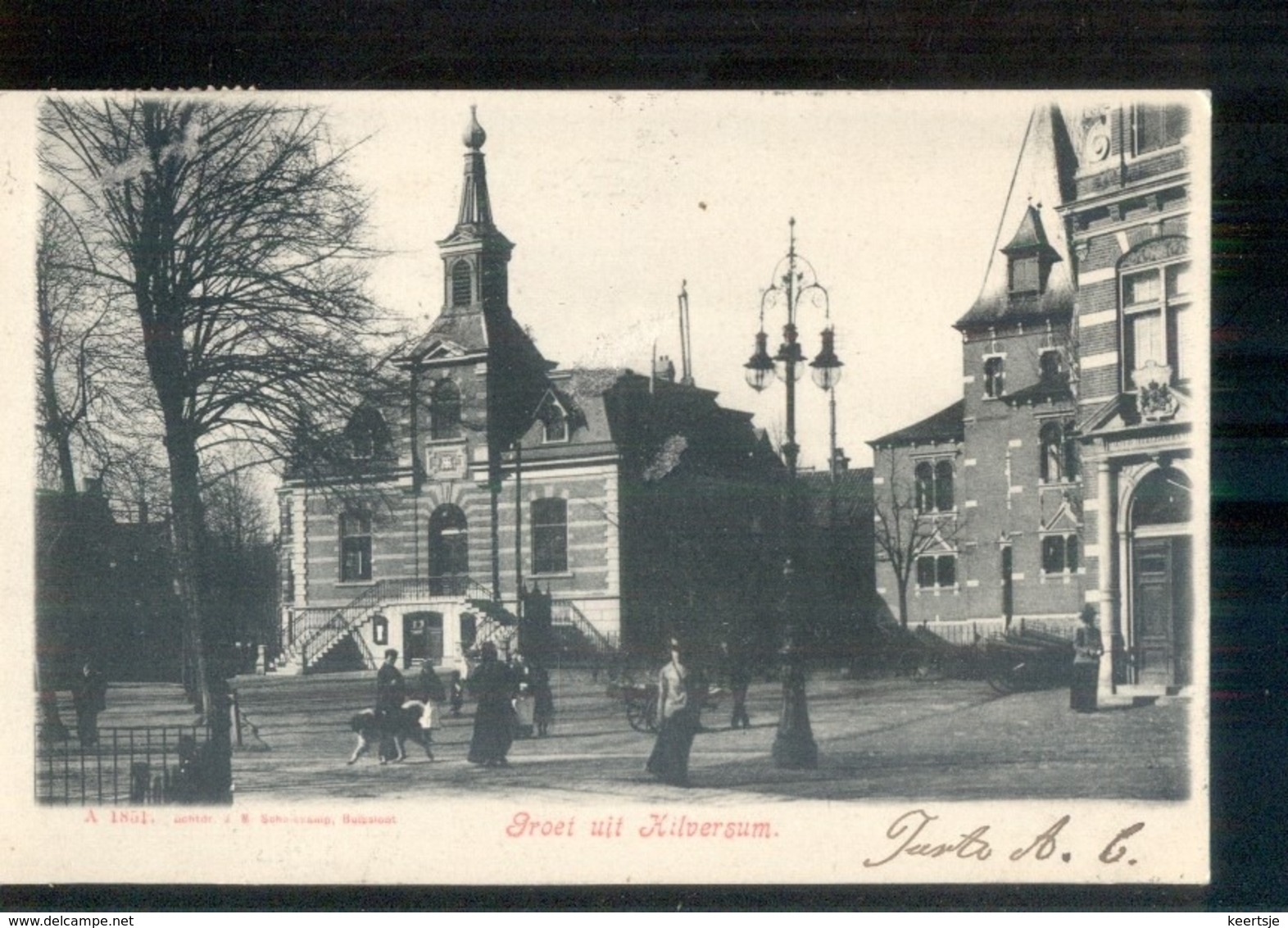 Hilversum - Groet Uit - 1906 - Langebalk - Hilversum
