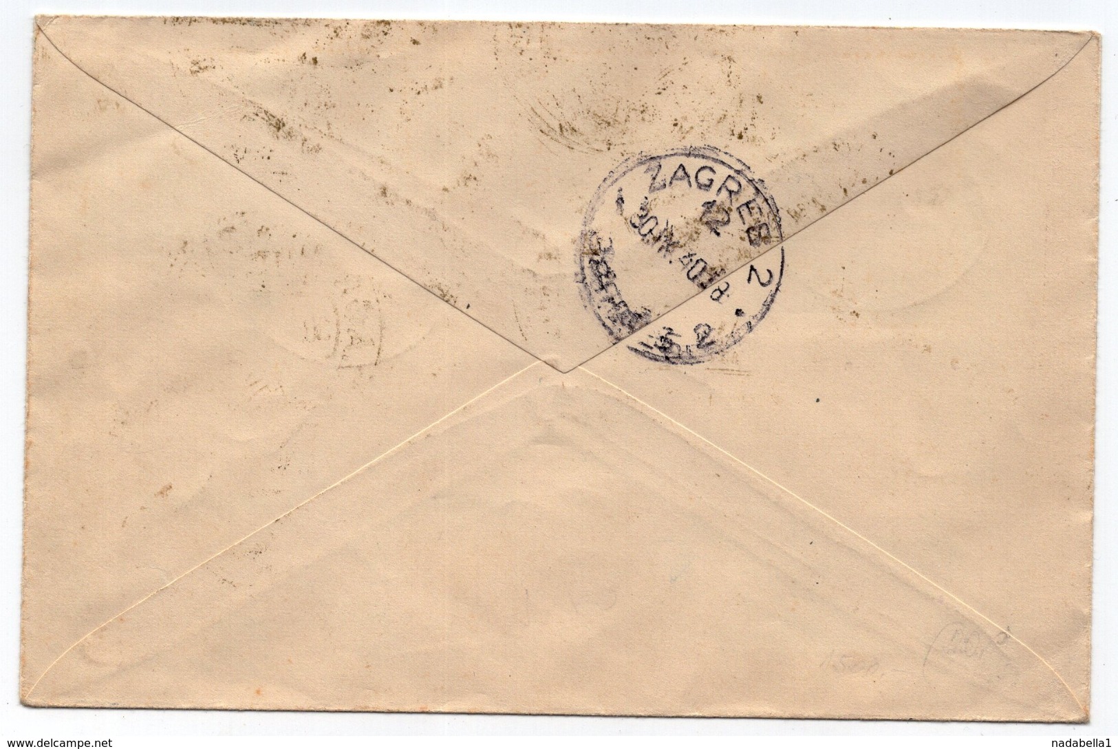 1940 YUGOSLAVIA, CROATIA, ZAGREB LOCAL RECORDED MAIL, SPECIAL CANCELLATION, HFD EXHIBITION - Covers & Documents