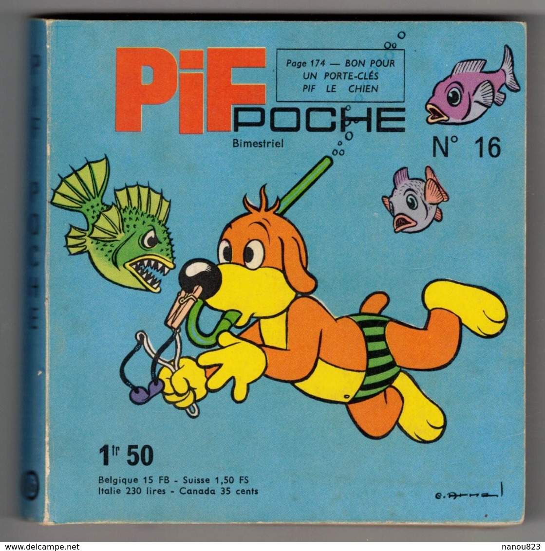 PIF POCHE N° 16 JUILLET 1966 - Pif - Autres