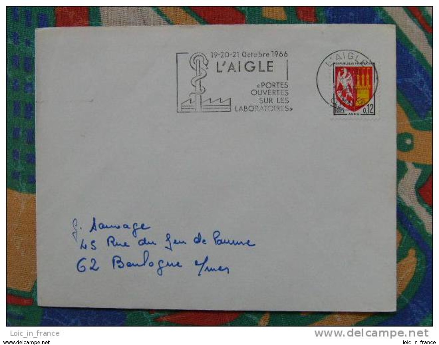 Flamme L'Aigle Portes Ouvertes Sur Les Laboratoires 1966 - Dpt 61 Orne - Flamme Sur Lettre Postmark On Cover - Oblitérations Mécaniques (flammes)