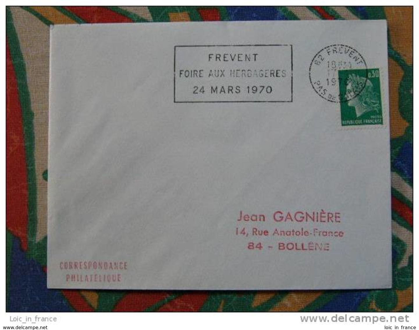 Flamme Frevent Foire Aux Herbageres 1970 - Dpt 62 Pas De Calais - Flamme Sur Lettre Postmark On Cover - Oblitérations Mécaniques (flammes)