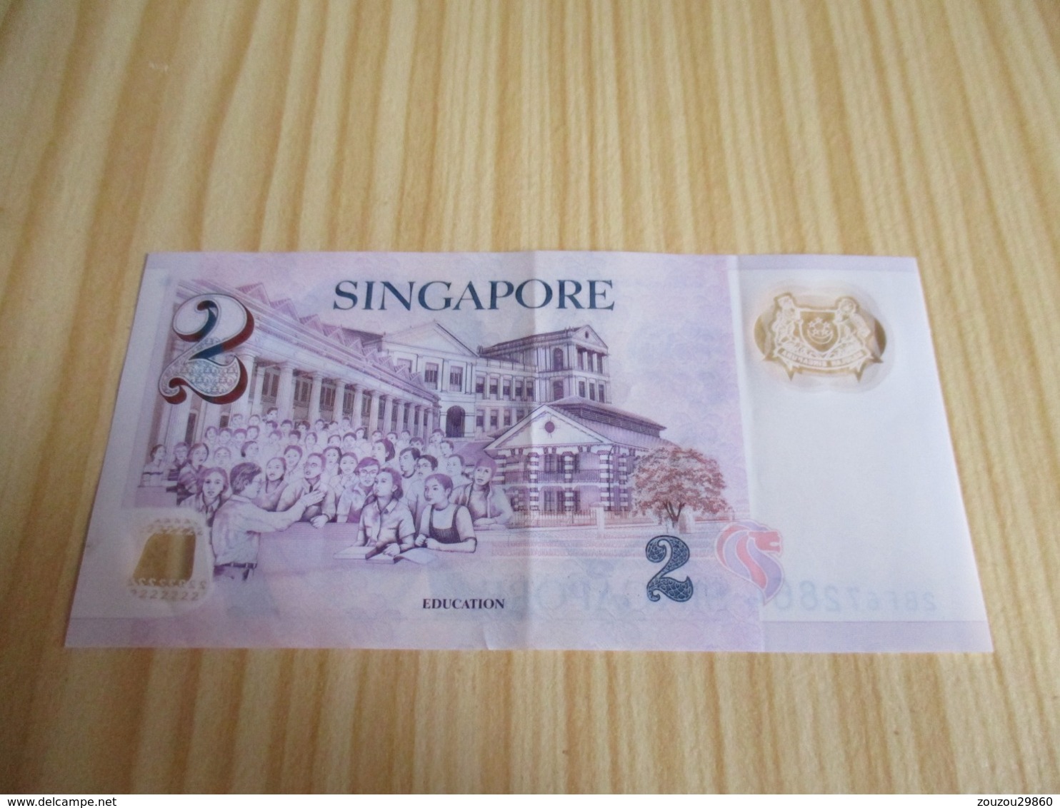 Singapour.Billet 2 Dollars. - Singapore