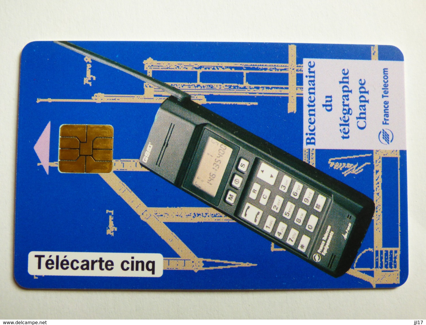 Télécarte 5 Unités GN 3 "C.Chappe" 10/93 - Neuve Sans Blister - 5 Eenheden