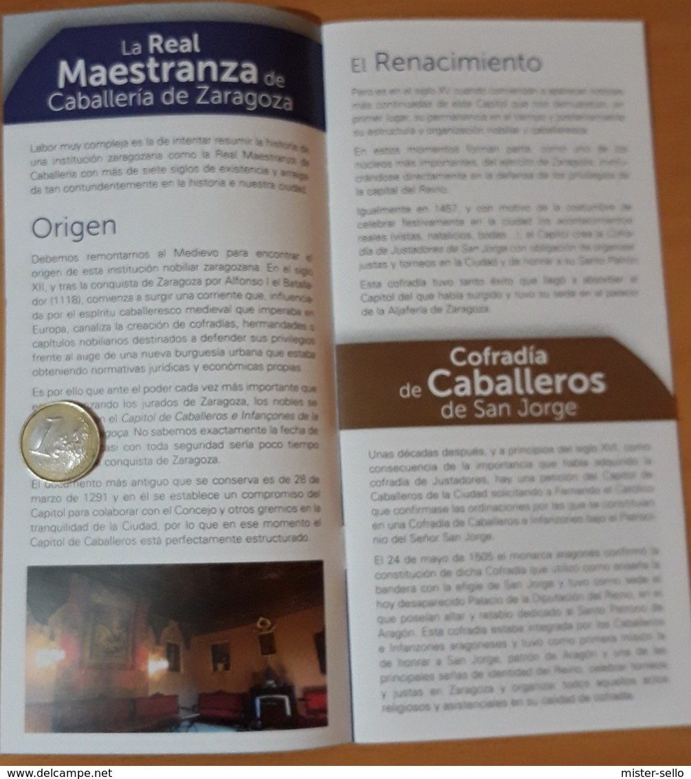 LA REAL MAESTRANZA DE CABALLERÍA DE ZARAGOZA. ZARAGOZA - ESPAÑA. - Cuadernillos Turísticos