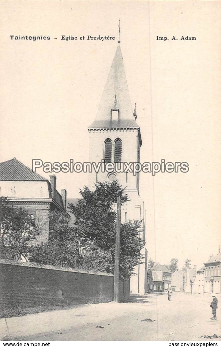 TAINTEGNIES EGLISE Et PRESBYTERE - Rumes