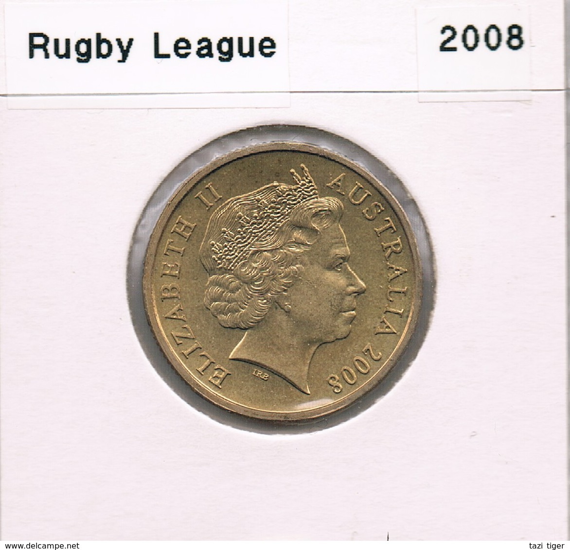 AUSTRALIA • 2008 • $1 • Centenary Of Rugby League • Uncirculated Coin In Acid Free Coin Holder - Altri & Non Classificati